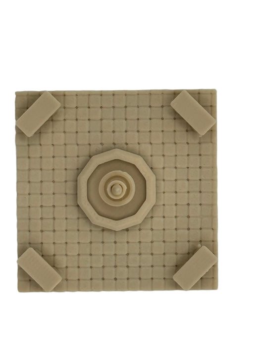 Water Fountain and Benches