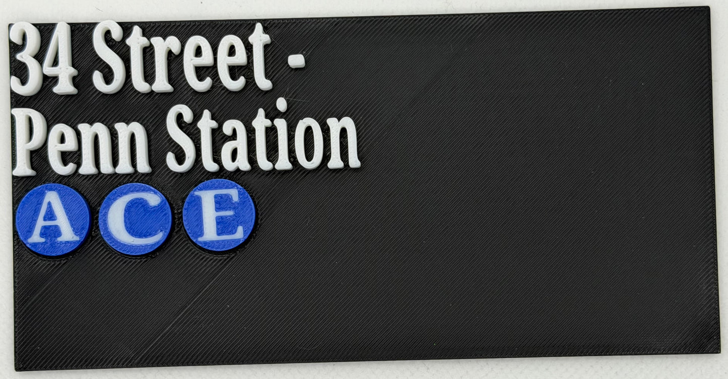 NYC Subway Signal Gift Set Signage