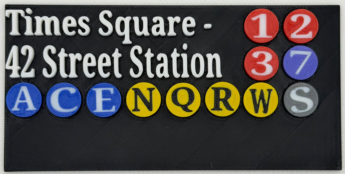 NYC Subway Signal Gift Set Signage